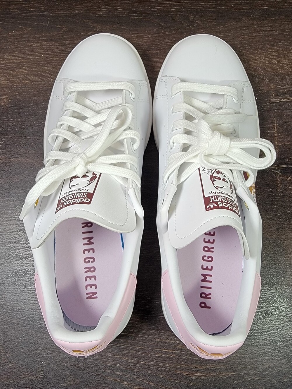 BRAND NEW Adidas Stan Smith 'Hearts Clear Pink' Women's Size 10.0 - Picture 6 of 7